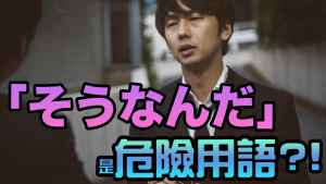 そうなんだ 這樣啊 危險 用語