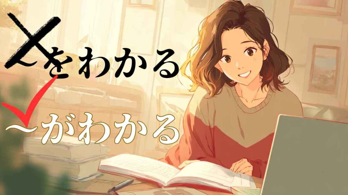「わかる」用「を」是錯的嗎?為什麼要用「が」?同一類型的動詞/「わかる」に「を」を使うのは間違い?「が」を使う理由と仲間の動詞